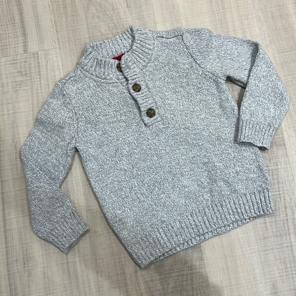 24m Carters Knit gray sweater - Picture 4 of 7